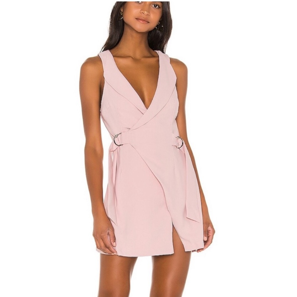 Superdown light pink mini dress
